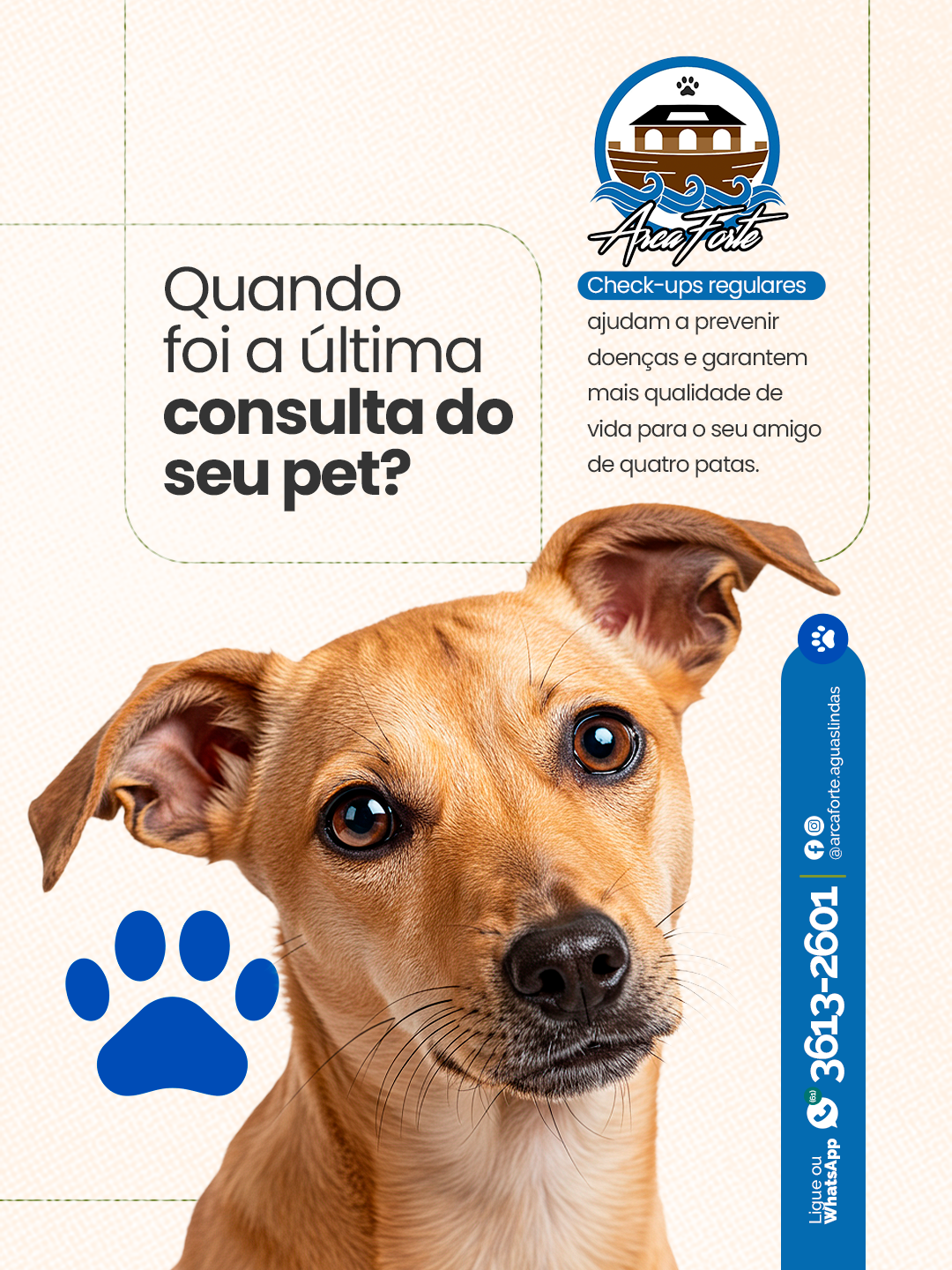 Cuidado e prevenção para pets na Arca Forte